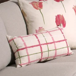 Albany Checks 12x20 Throw Pillow