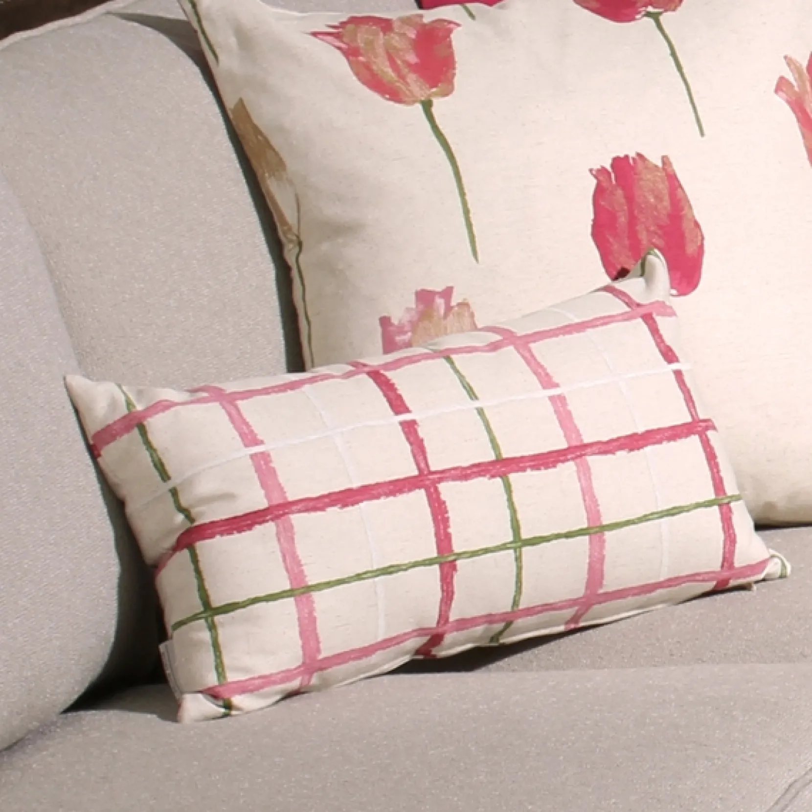 Albany Checks 12x20 Throw Pillow