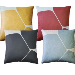 Aurora Charcoal Black Throw Pillow 19x19