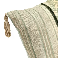 Barada Damask Stripes Throw Pillow 18x18