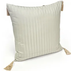 Barada Damask Stripes Throw Pillow 18x18