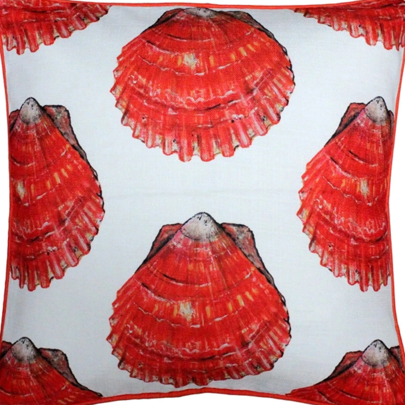 Big Island Bay Scallop Large Scale Print Throw Pillow 20x20