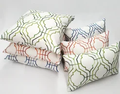Biltmore Gate Blue Throw Pillow 12x20
