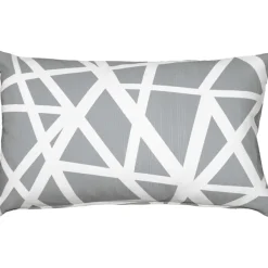 Bird's Nest Gray Throw Pillow 12x19