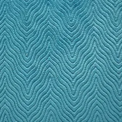 Blue Wave Velvet Throw Pillow 18x18