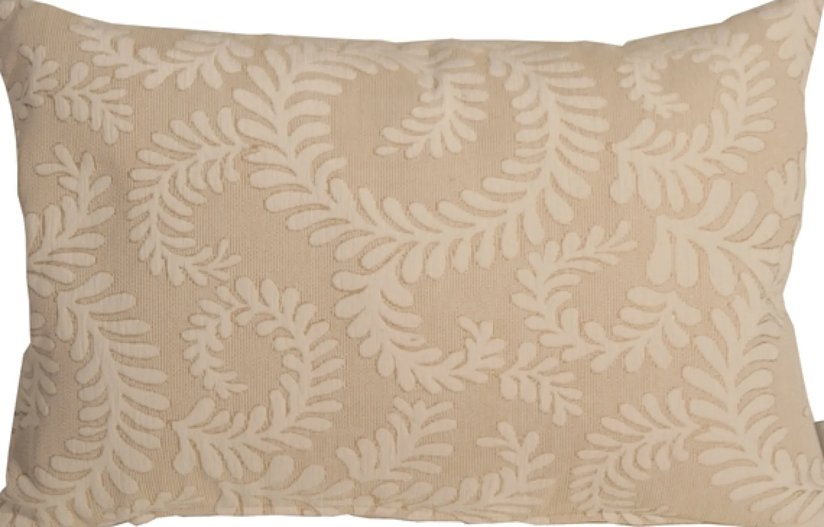 Brackendale Ferns Cream Rectangular Throw Pillow