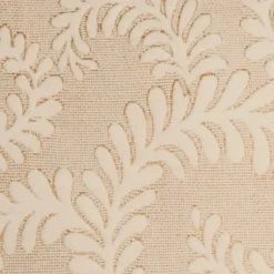 Brackendale Ferns Cream Rectangular Throw Pillow