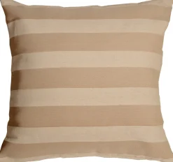 Brackendale Stripes Cream Throw Pillow 22x22
