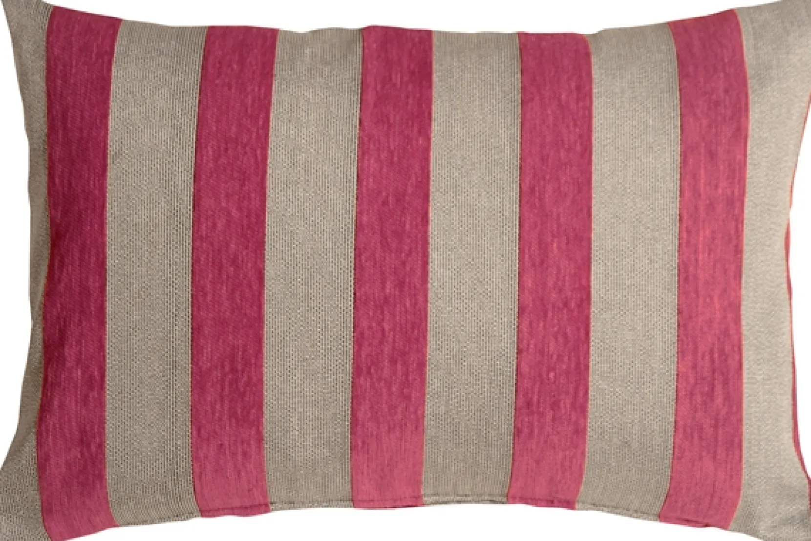 Brackendale Stripes Pink Rectangular Throw Pillow 16x24