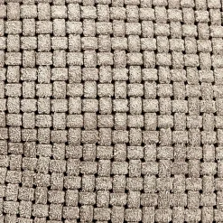 Braided Pressed Leather Suede Throw Pillow 12x22