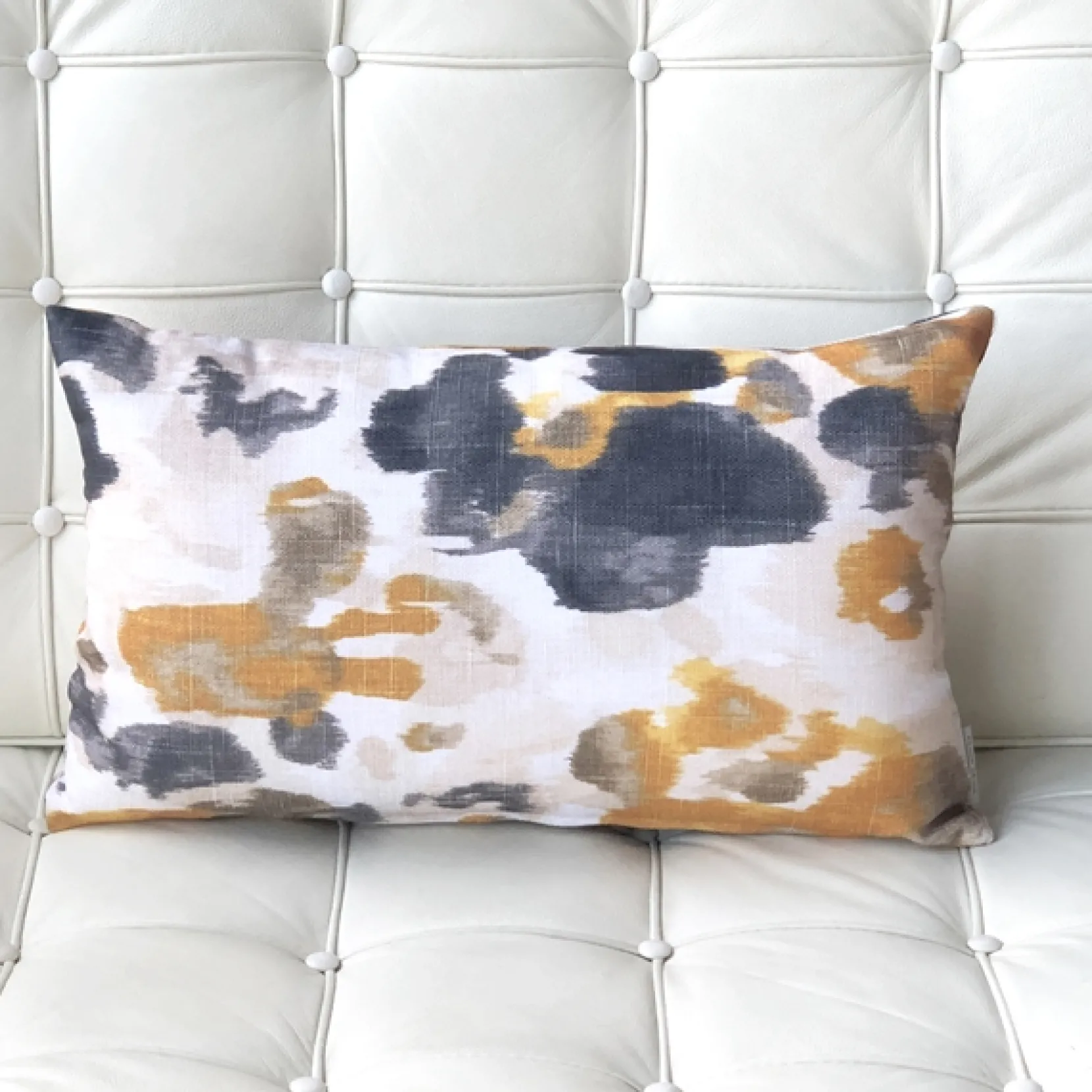 Brandy Bay Yellow Floral Throw Pillow 12x19