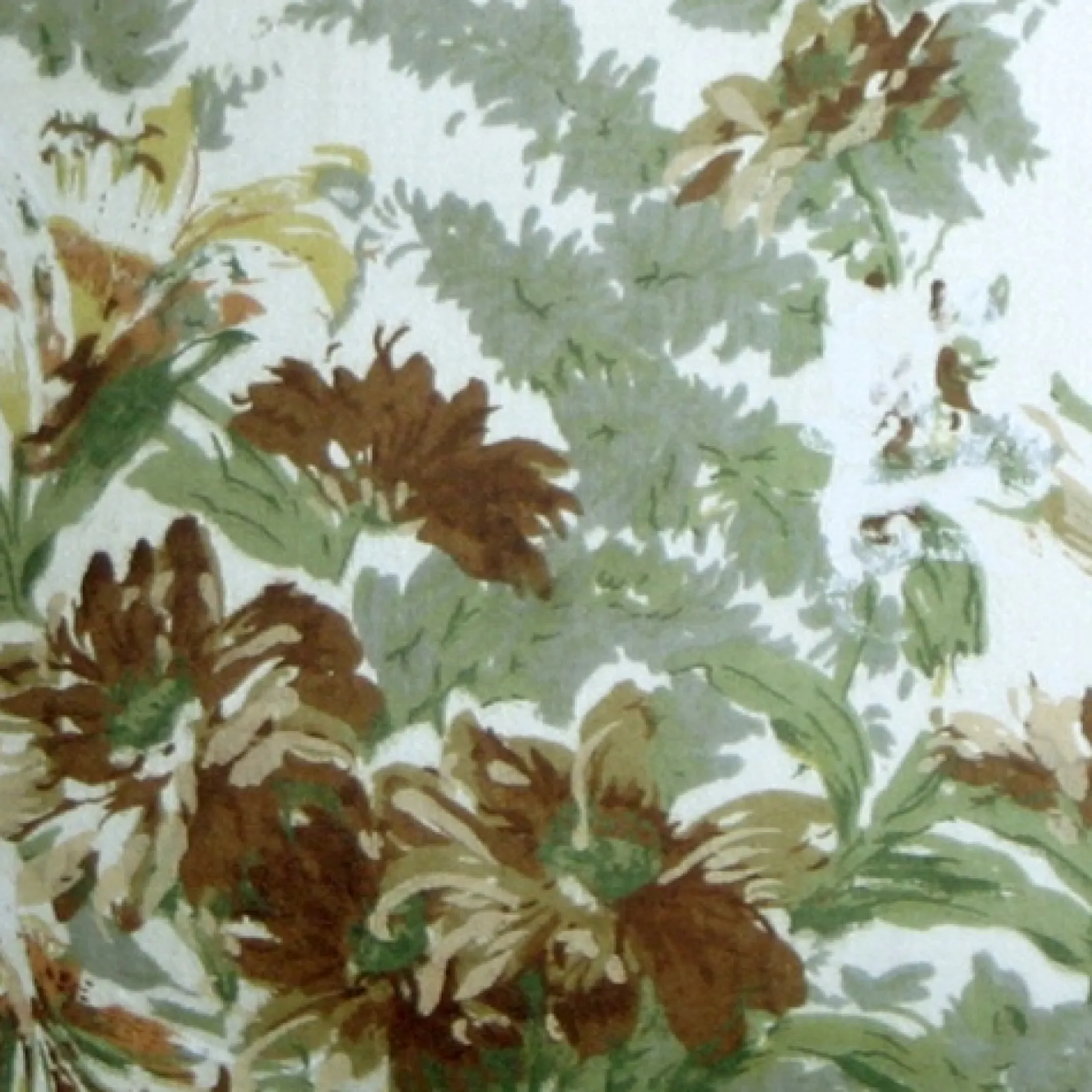 Brookside Garden Green 17x17 Throw Pillow