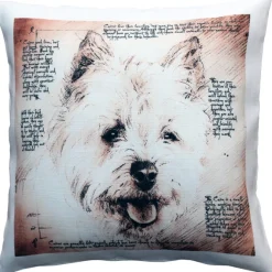 Cairn Male Dog Pillow 17x17