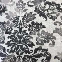 Calliope Gray Damask Pattern Throw Pillow 20x20