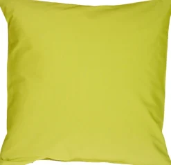 Caravan Cotton Lime Green 18x18 Throw Pillow