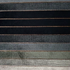 Carbon Stripes Textured Velvet Throw Pillow 12x19