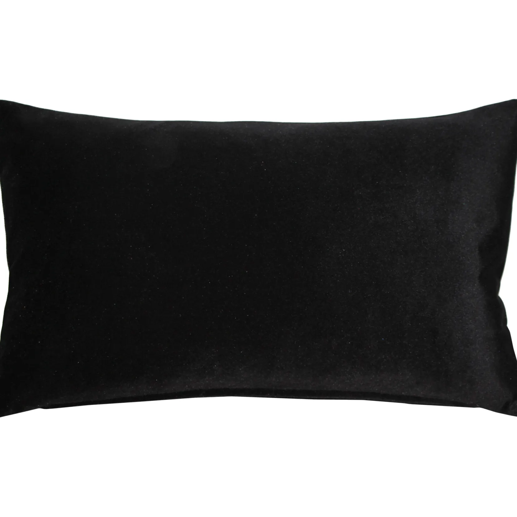 Castello Black Velvet Throw Pillow 12x20