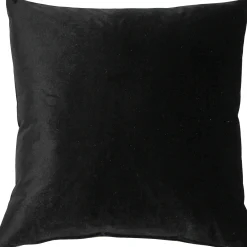 Castello Black Velvet Throw Pillow 17x17