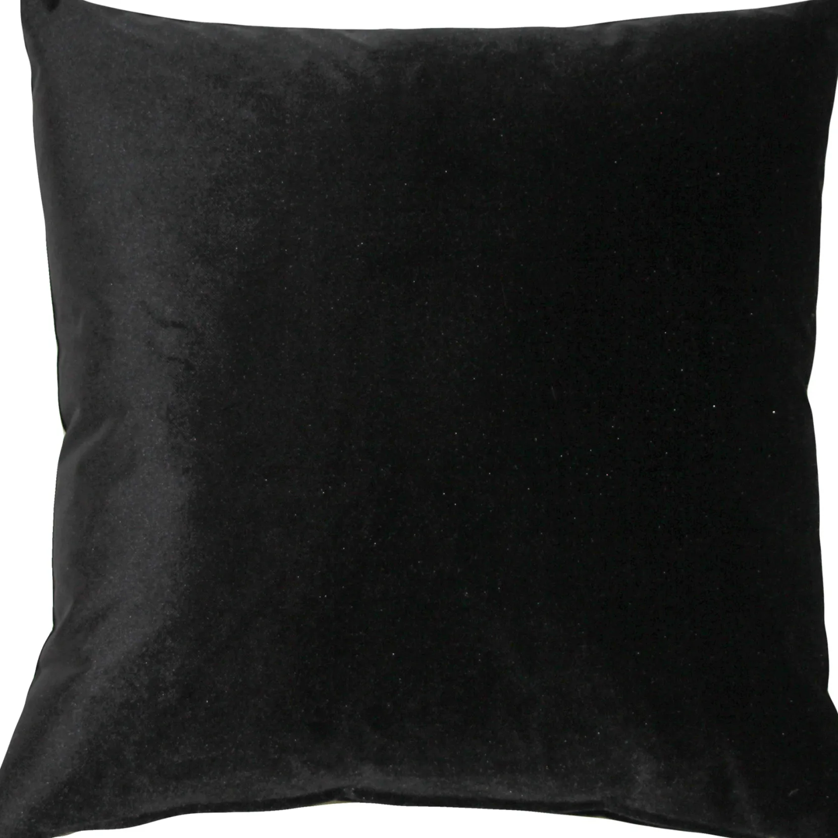 Castello Black Velvet Throw Pillow 17x17