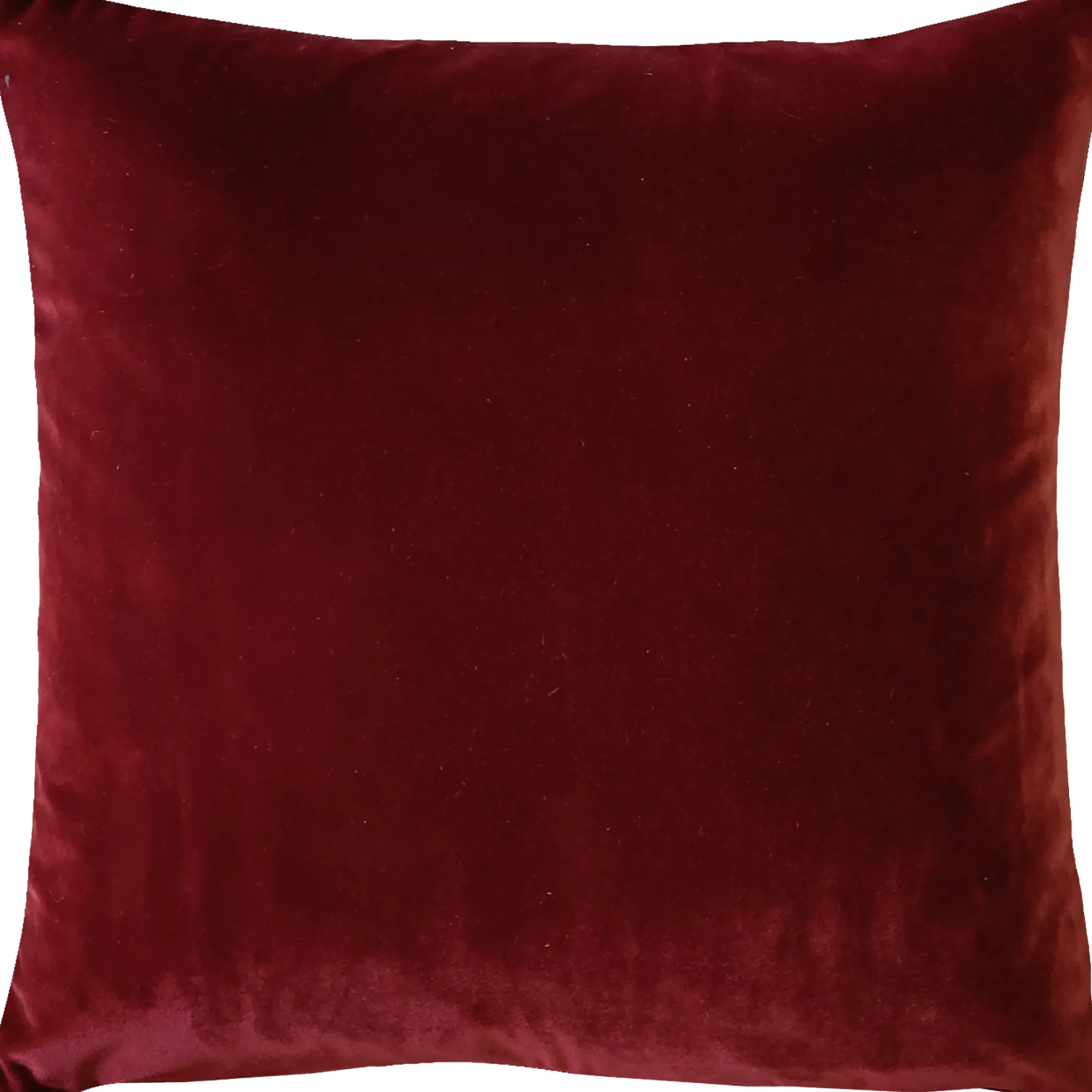 Castello Burgundy Velvet Throw Pillow 20x20