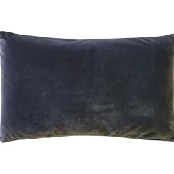Castello Graphite Gray Velvet Throw Pillow 12x20