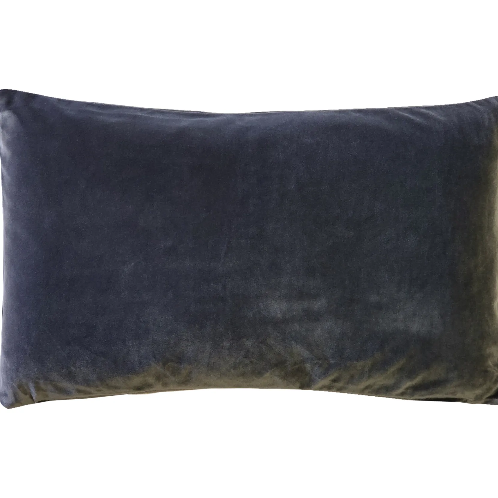 Castello Graphite Gray Velvet Throw Pillow 12x20