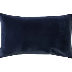 Castello Midnight Blue Velvet Throw Pillow 12x20