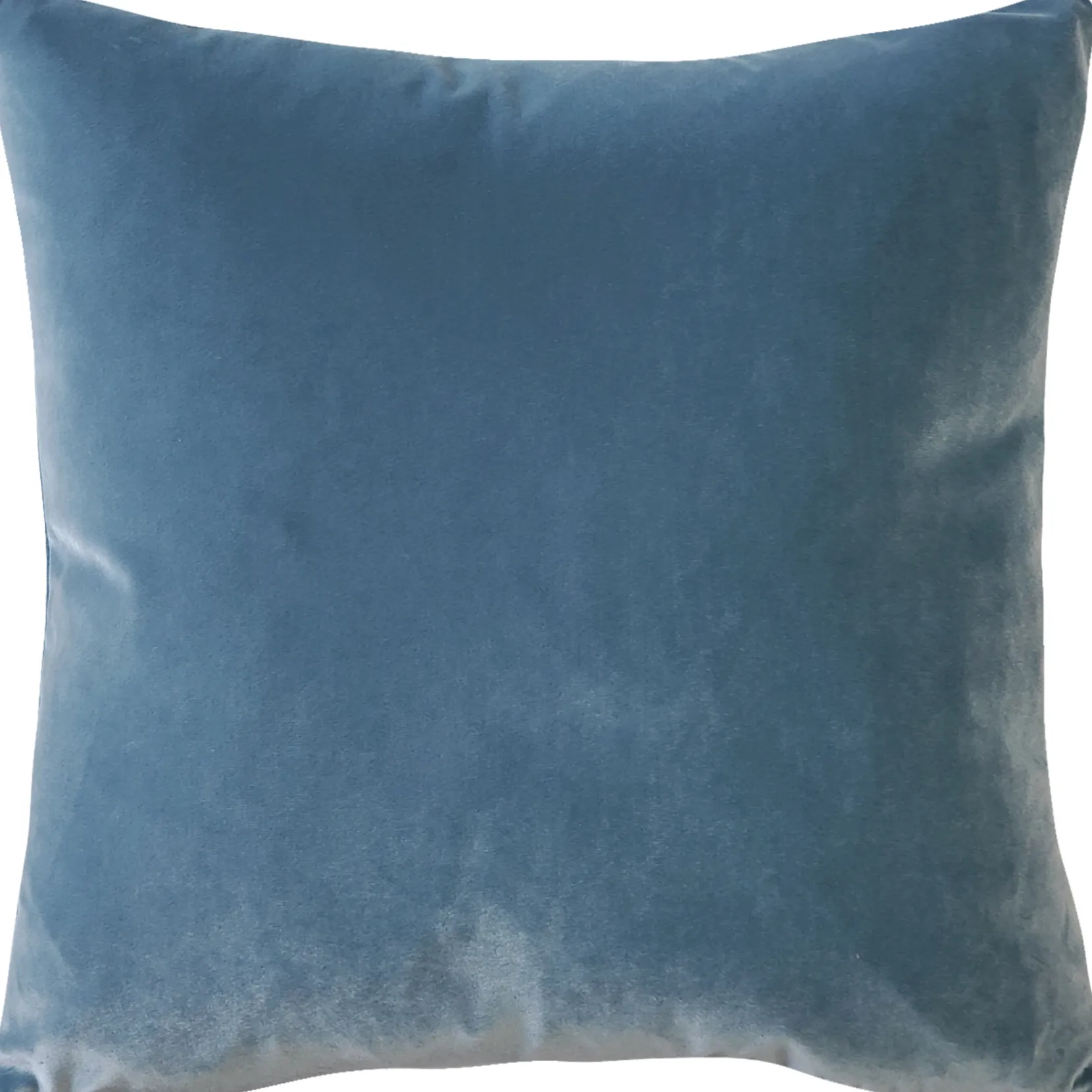 Castello Provincial Blue Velvet Throw Pillow 20x20