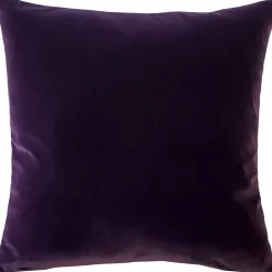 Castello Purple Velvet Throw Pillow 20x20