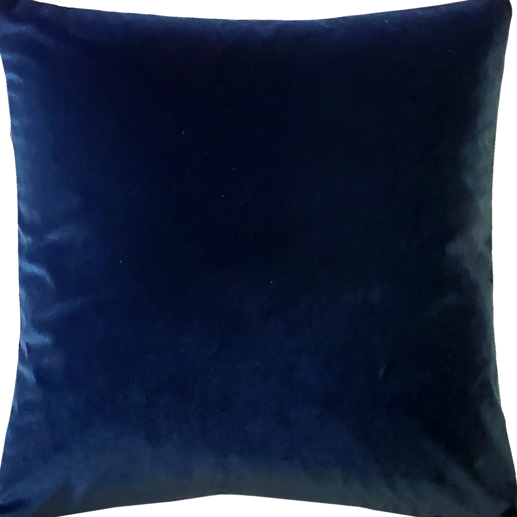 Castello Royal Blue Velvet Throw Pillow 17x17