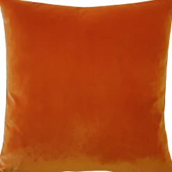 Castello Sedona Orange Velvet Throw Pillow 20x20