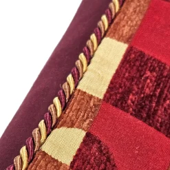 Checkers Red and Yellow Throw Pillow 17x17