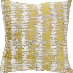Citrine Rhythm Geometric Throw Pillow 20x20