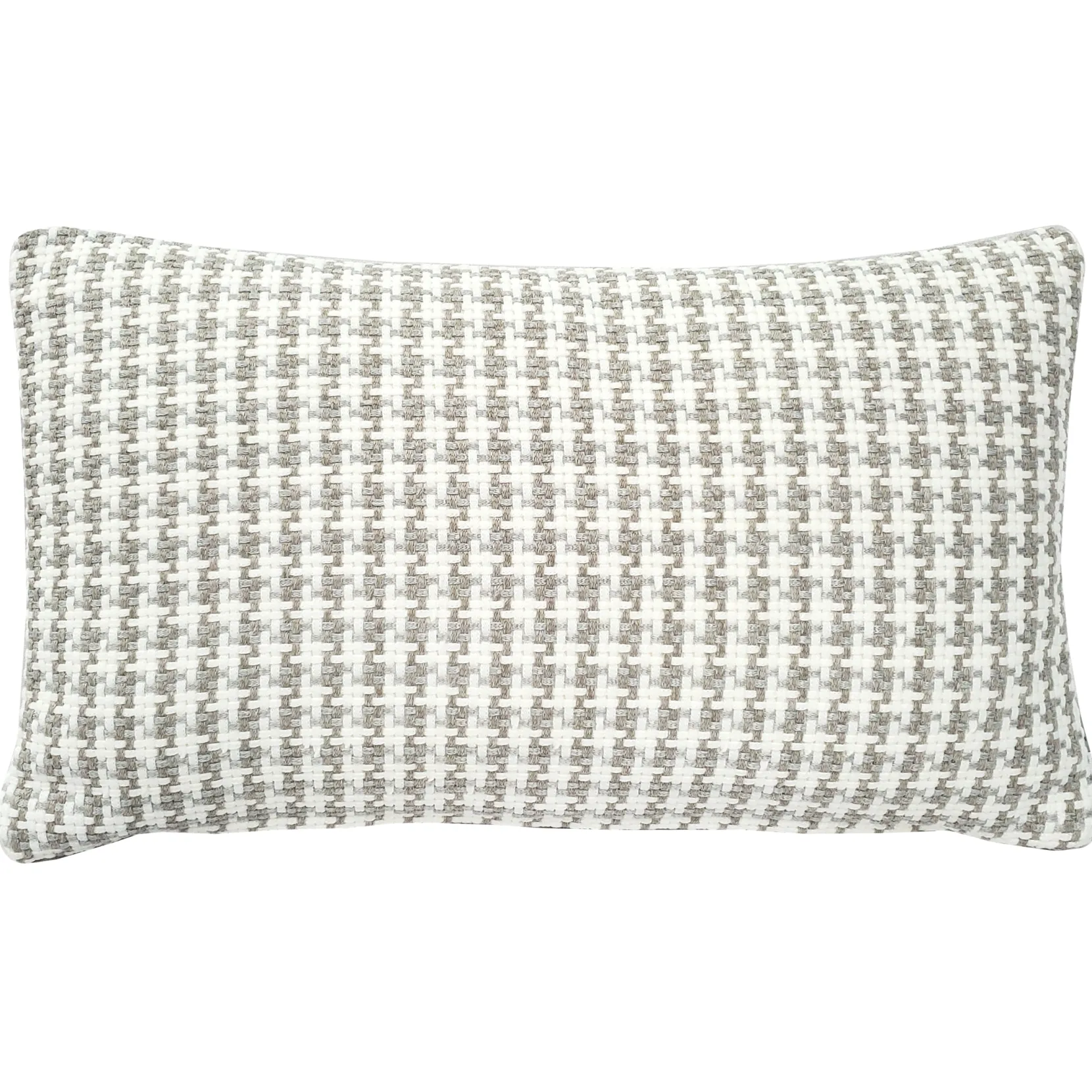 Coco Jicama Houndstooth Outdoor Throw Pillow 12x19