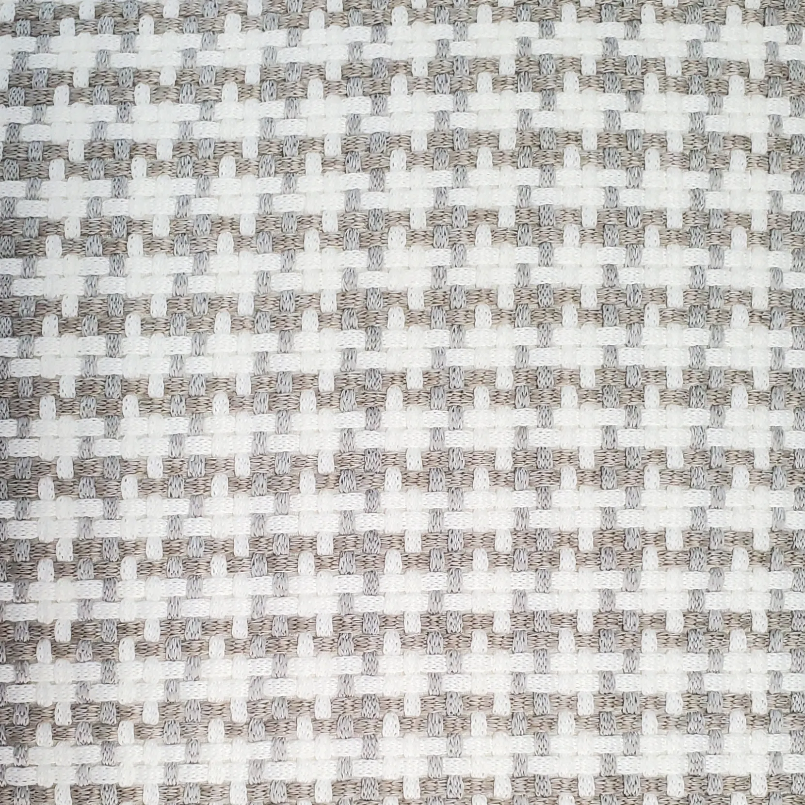 Coco Jicama Houndstooth Outdoor Throw Pillow 12x19