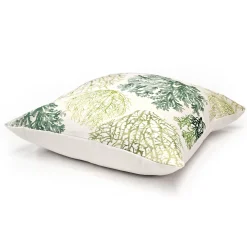 Coral Coast Green Throw Pillow 25x25