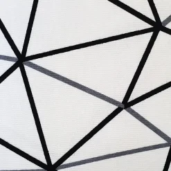 Crossed Lines Cotton Print Throw Pillow 17x17