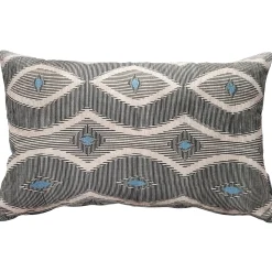 Desmond Blue Diamond Pillow 12x20