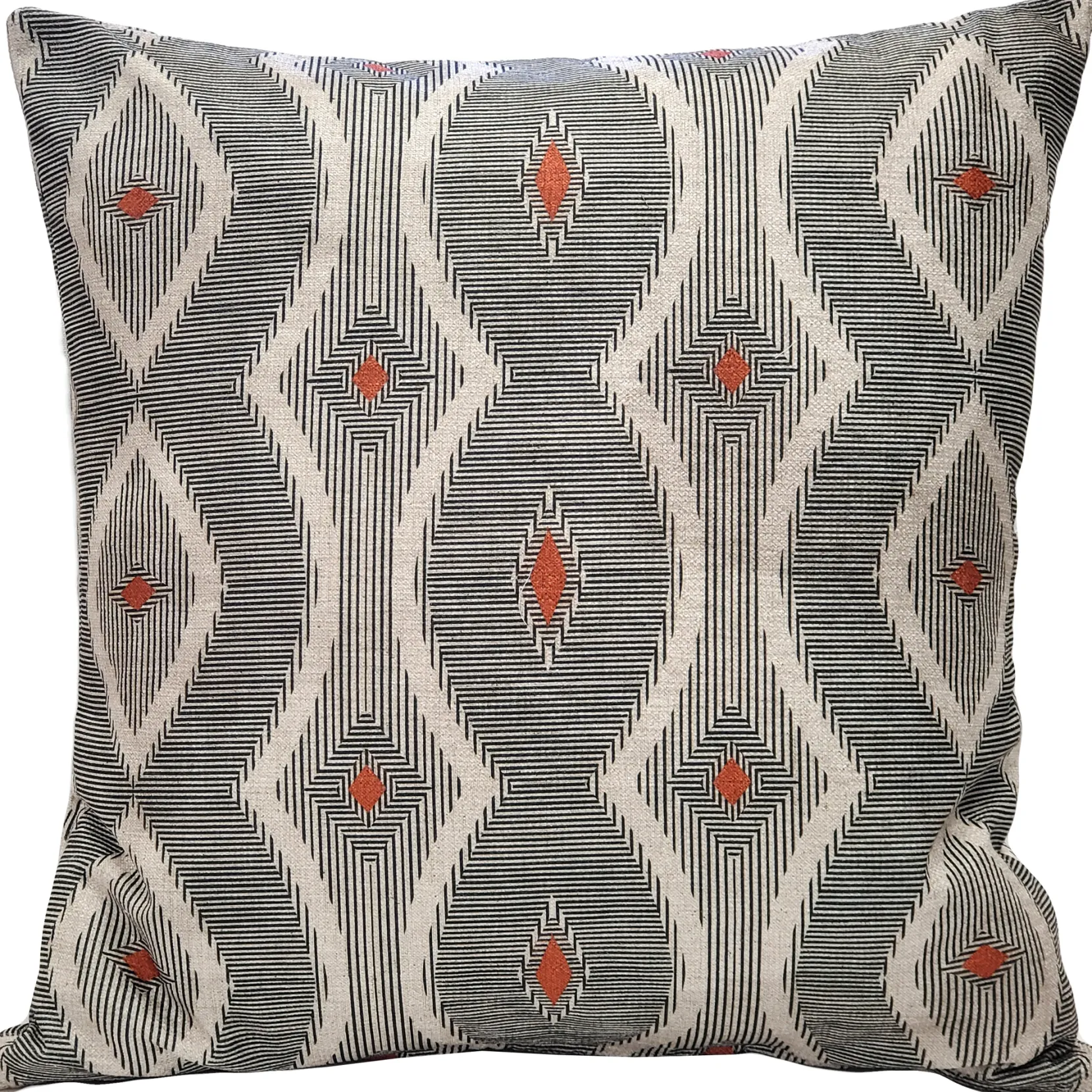 Desmond Red Diamond Pillow 19x19