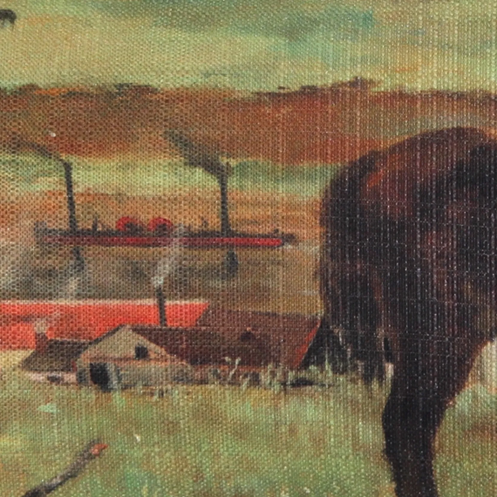 Edgar Degas Horses in a Meadow Throw Pillow