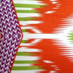 Electric Ikat Orange 15x27 Throw Pillow