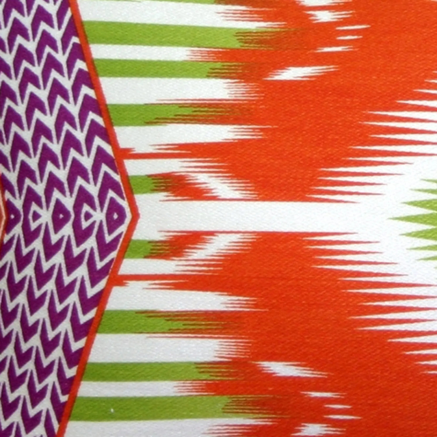 Electric Ikat Orange 15x27 Throw Pillow