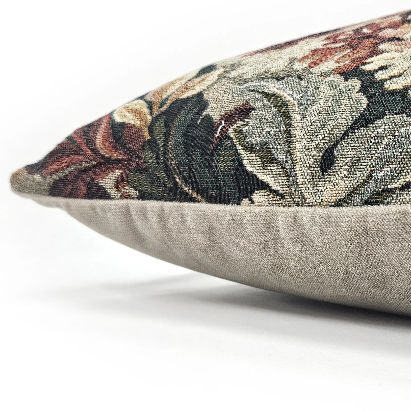 Elm Forest Russet Tapestry Throw Pillow 21x21