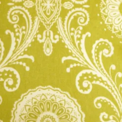 Filigree Green 17x17 Throw Pillow