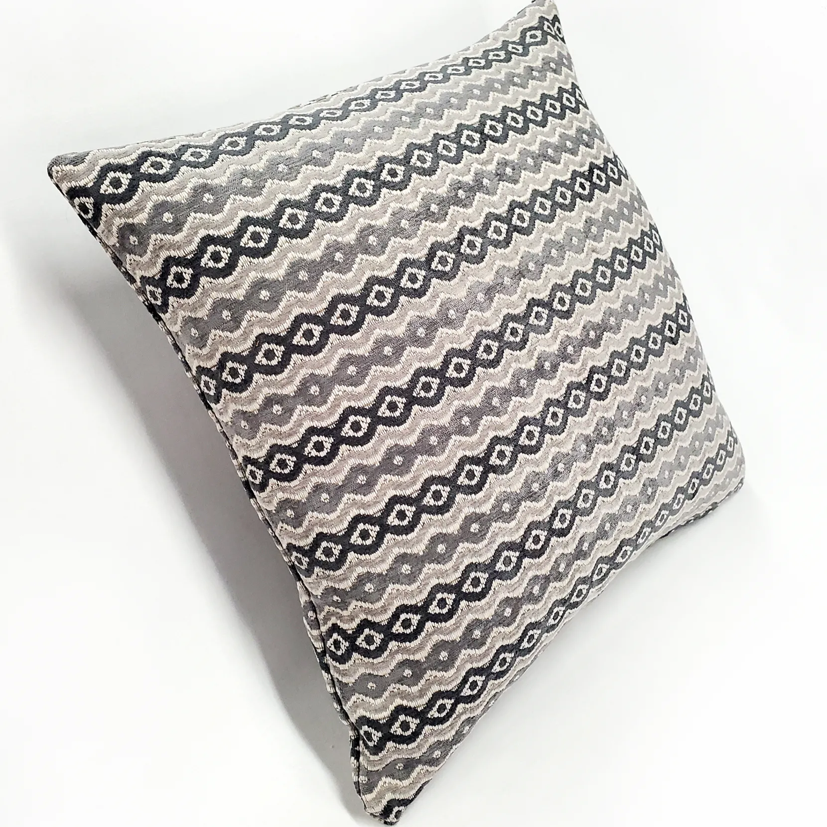 Gazing Foundry Gray Throw Pillow 17x17