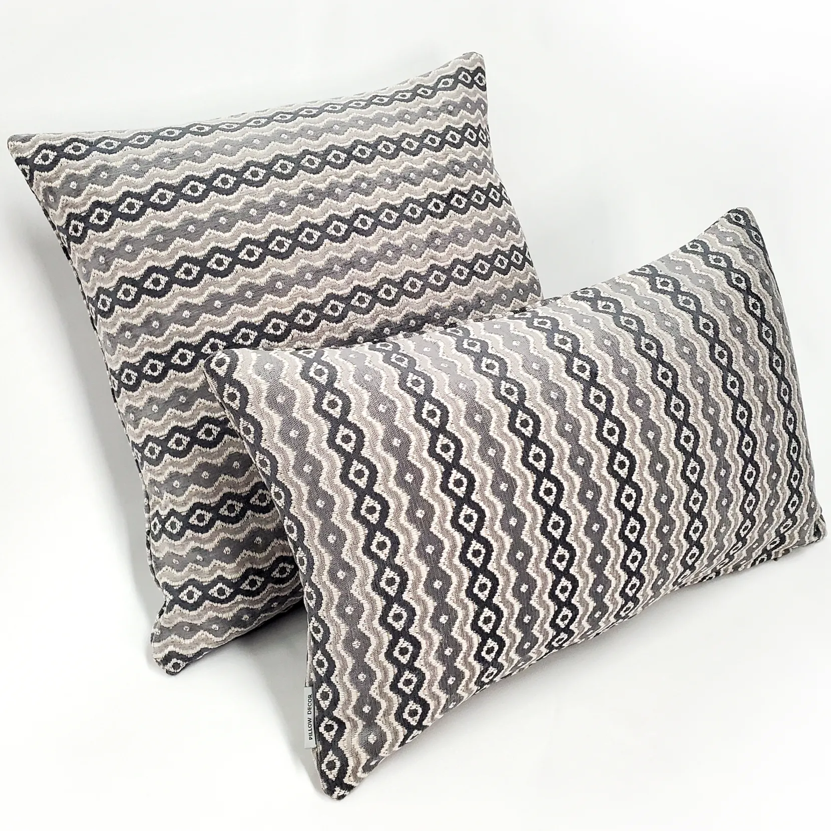 Gazing Foundry Gray Throw Pillow 17x17