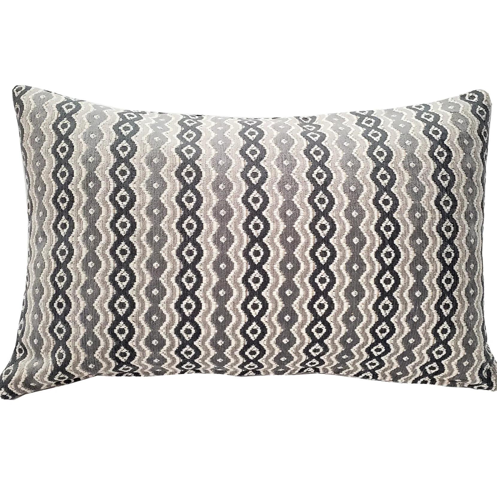 Gazing Foundry Gray Throw Pillow 12x20