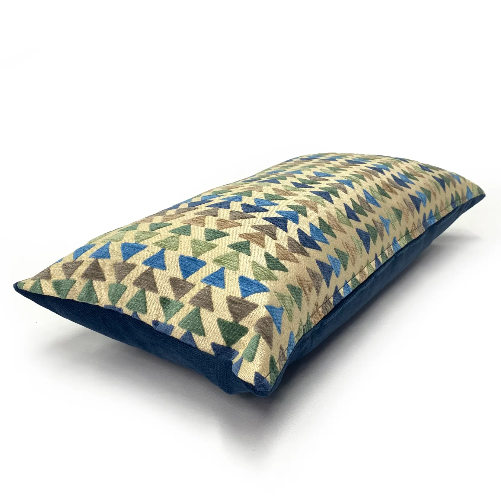 Geometric Arrowhead Ocean Breeze Throw Pillow 12x24