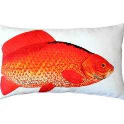 Goldfish Fish Pillow 12x19