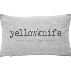 Greendale Gray Felt Coordinates Pillow 12x19